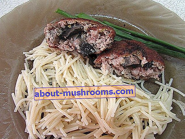 Cutlet with mushrooms
